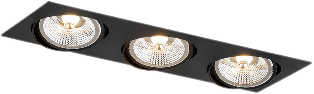 Argon Olimp Plus lampa do zabudowy 3x12W czarny 6116BZ