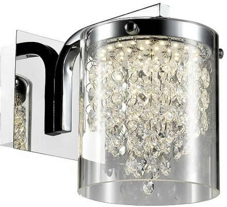 Light Prestige Cantos kinkiet 1x6W LED srebrny/przezroczysty LP-1114/1W