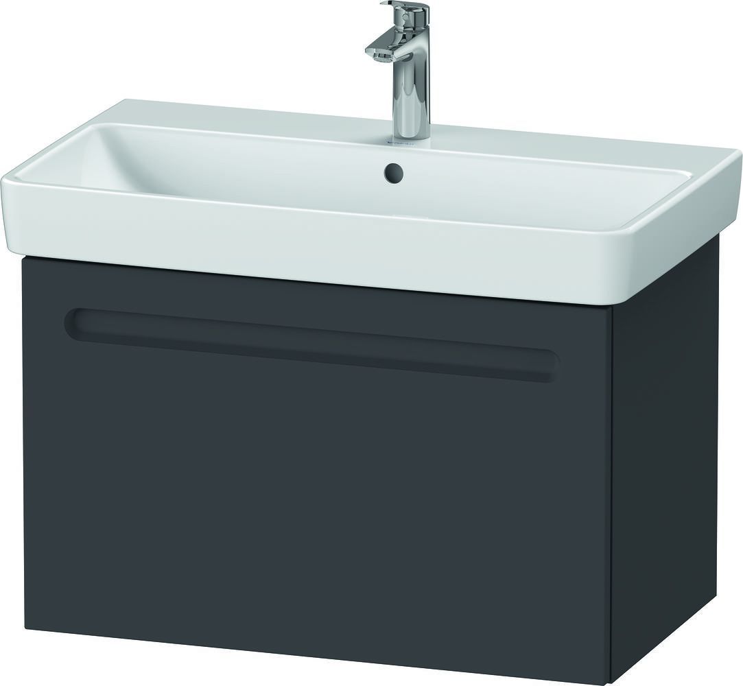 Zestaw Duravit No.1 umywalka z szafką 74 cm grafit mat/biały (N14283049490000, 23758000002)