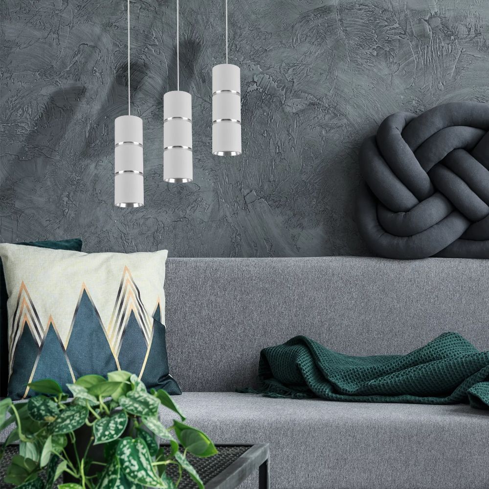Goldlux Bamboo lampa wisząca 1x10 W biała 324399 - Wysyłka w 24h