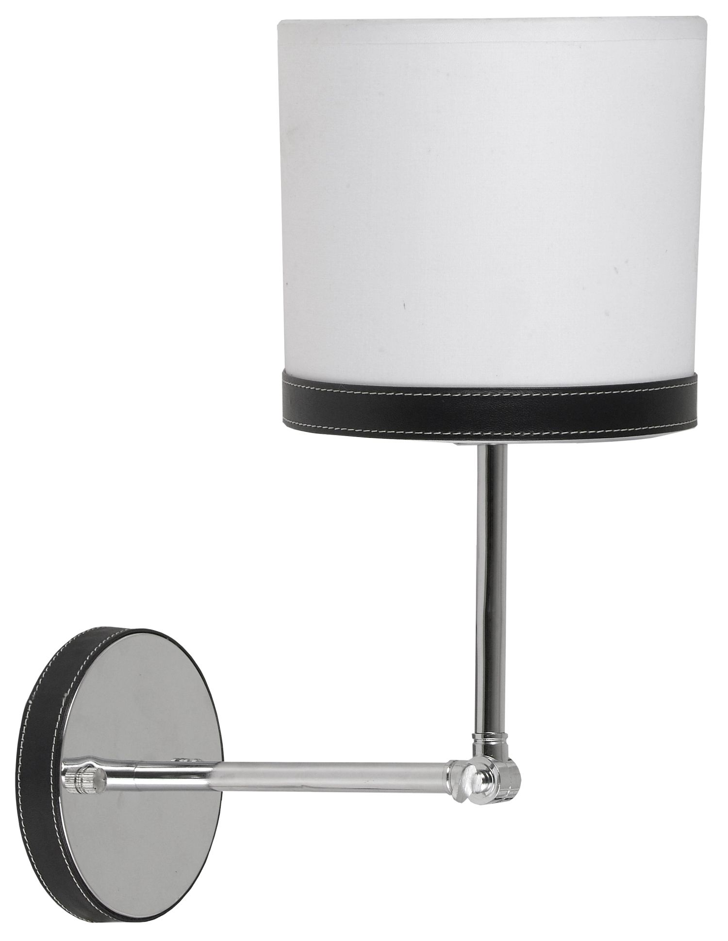 Candellux Tida kinkiet 1x40W biały/chrom 21-31115