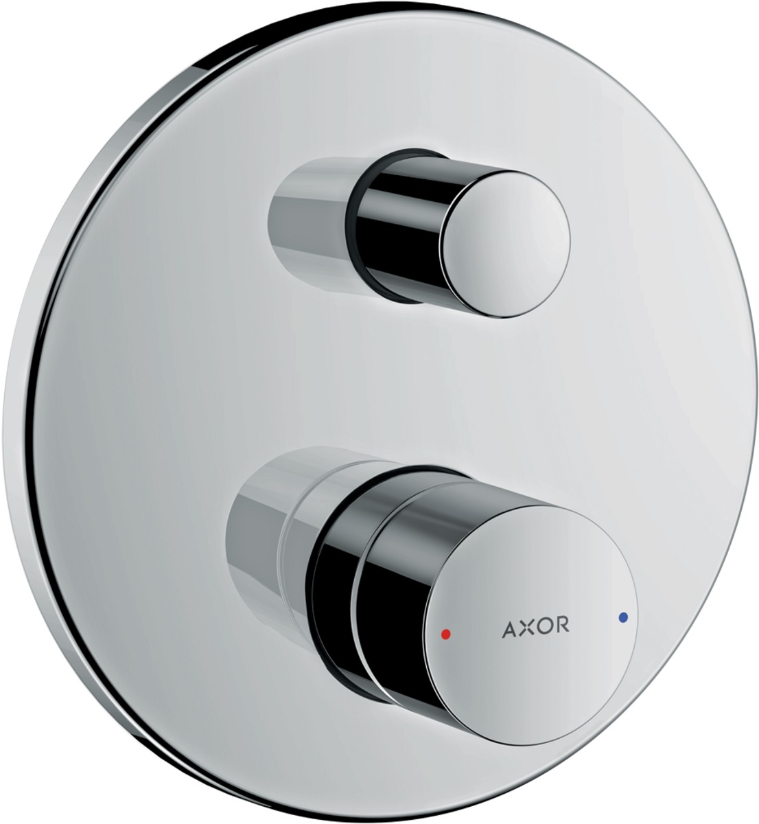 Axor Uno bateria wannowo-prysznicowa podtynkowa czarny chrom polerowany 45405330