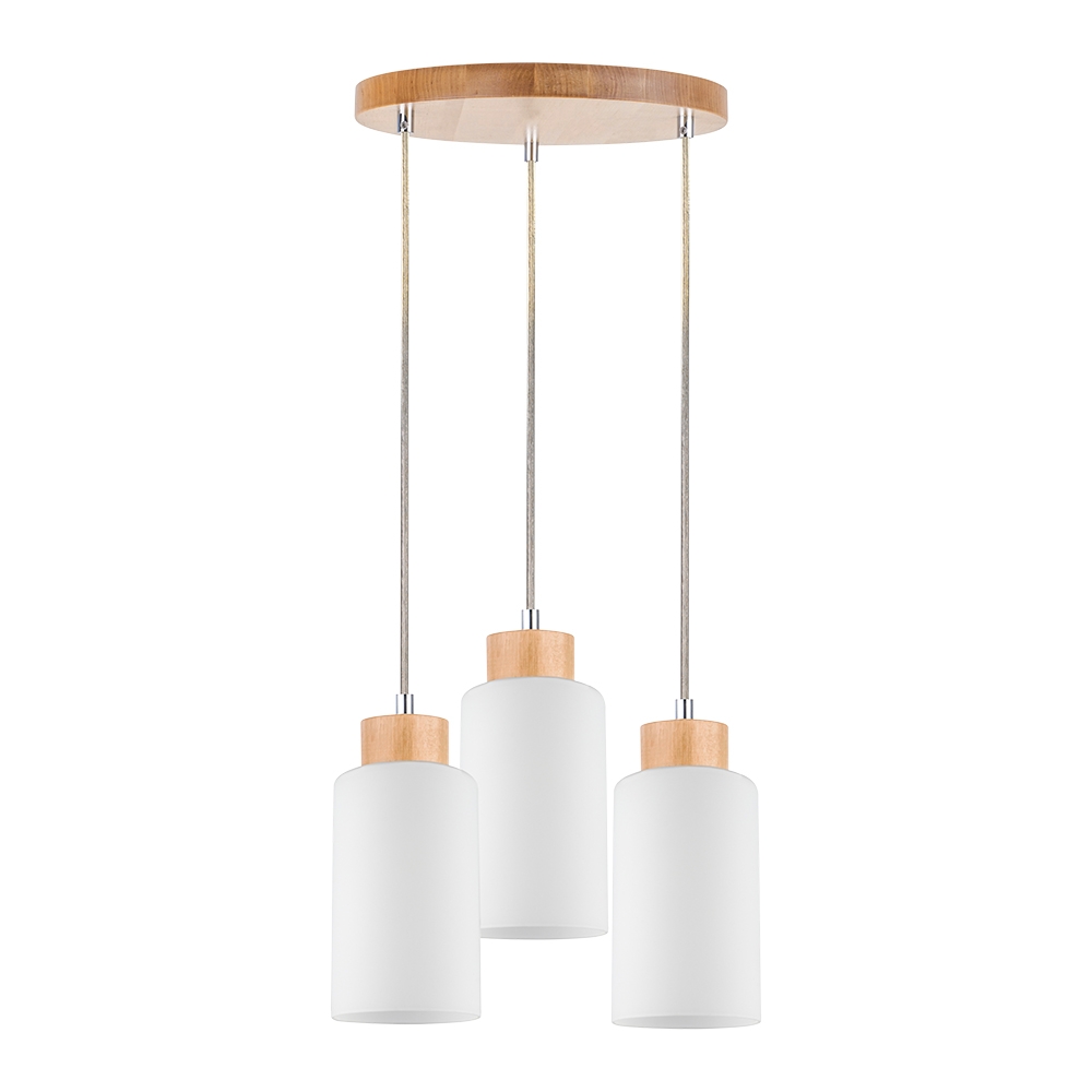Spot-Light Bosco lampa wisząca 3x60W brzoza/biały 1720560 - Wysyłka w 24h