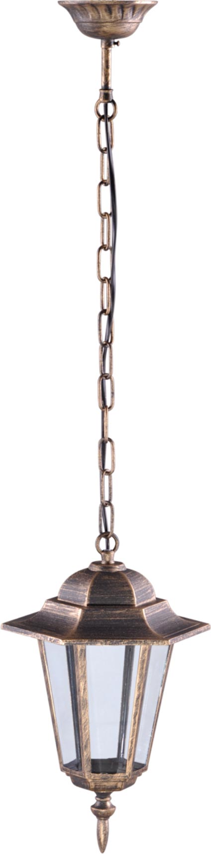 Kaja Standard lampa wisząca zewnętrzna 1x60W czarna/złota K-5009HCZARNY/ZŁOTY