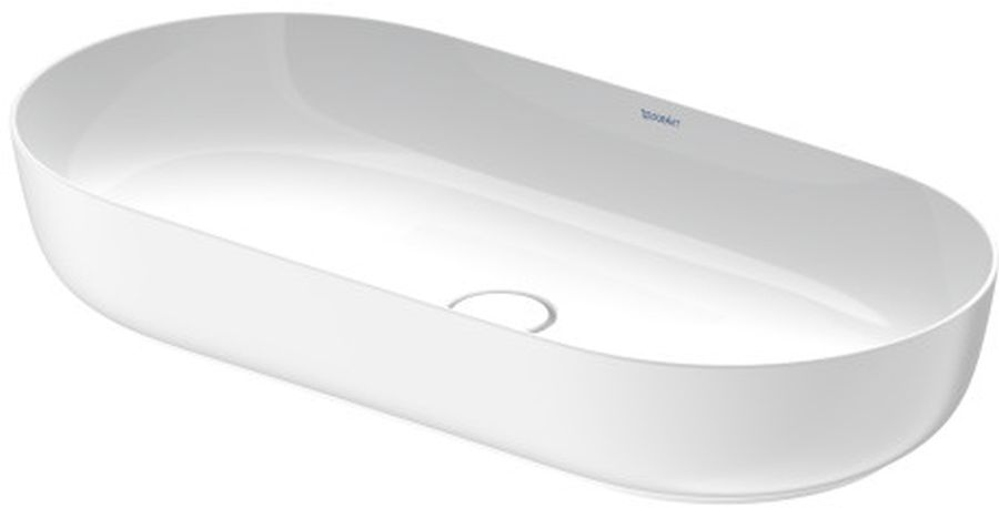 Duravit Luv umywalka 80x40 cm nablatowa owalna WonderGliss biały jedwabny mat 03798026001