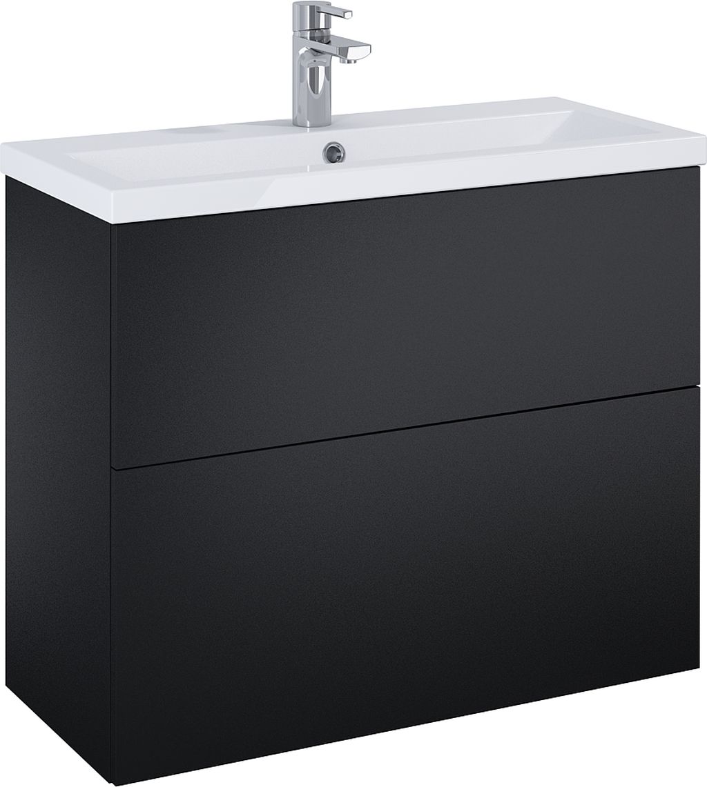 Elita Kido umywalka z szafką 80 cm black matt RE020801117160 - Wysyłka w 24h