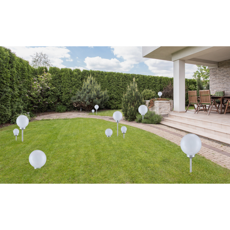 Globo Lighting Solar lampa solarna stojąca 1x0,06 W biały-srebrny 3377