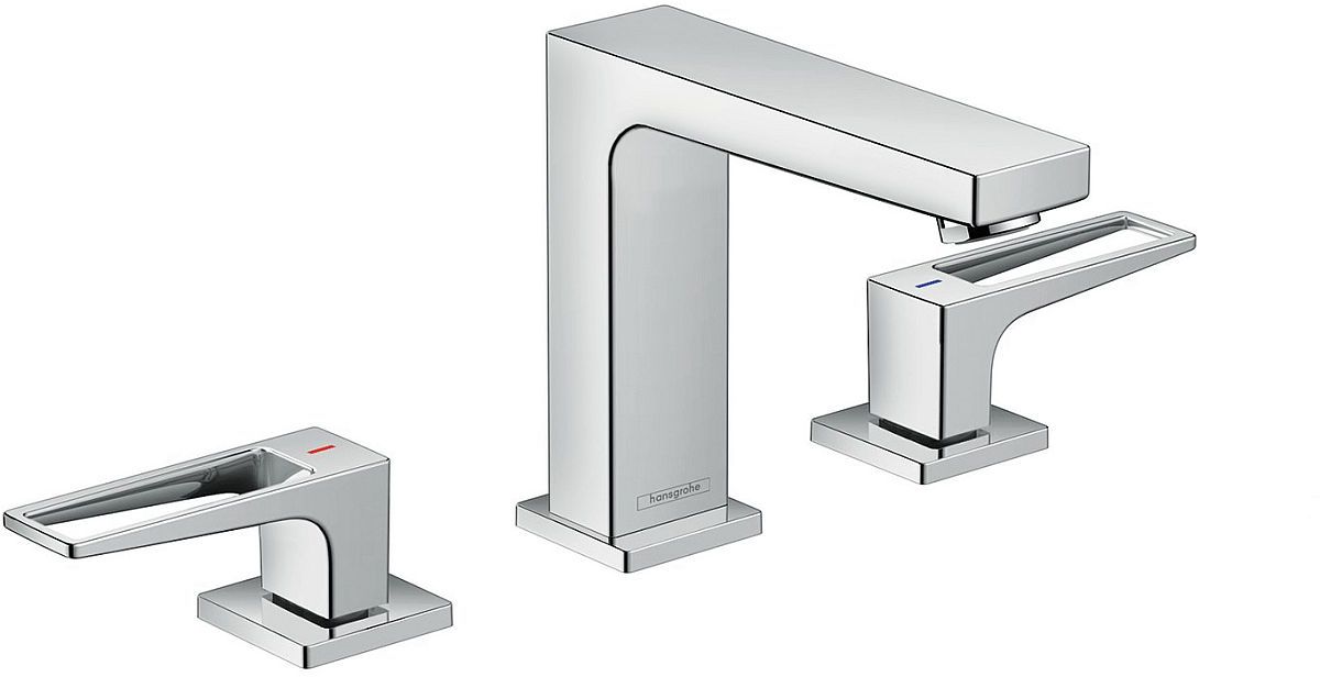 Hansgrohe Metropol 110 bateria umywalkowa 3-otworowa stojąca EcoSmart chrom 74514000