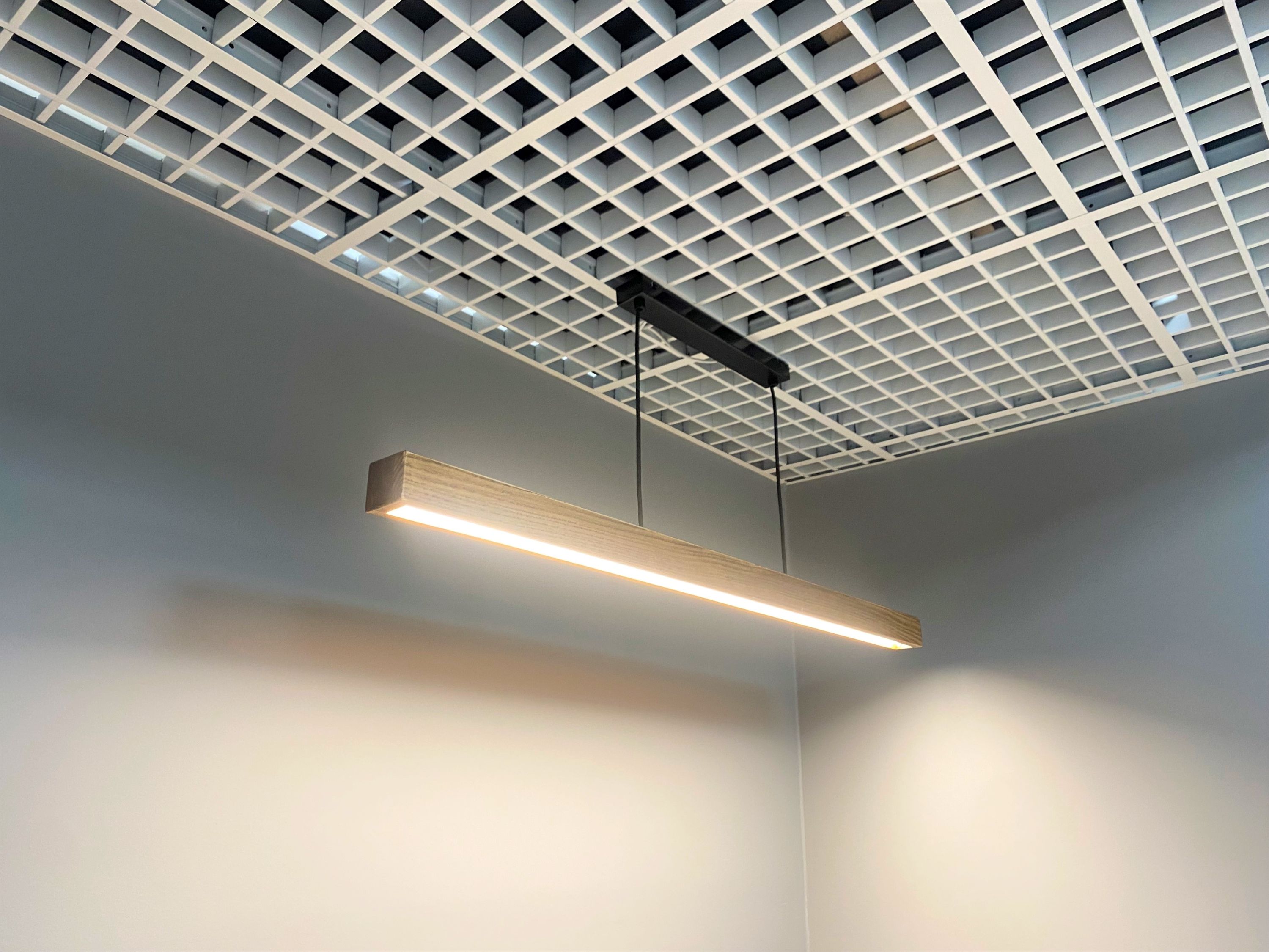 zoomLED lampa wisząca 1x76W dąb naturalny/czarny