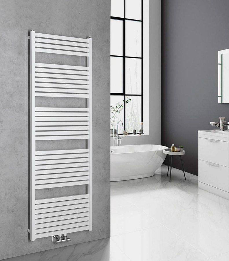 Aqualine Tondi grzejnik łazienkowy dekoracyjny 169x60 cm biały DT490T