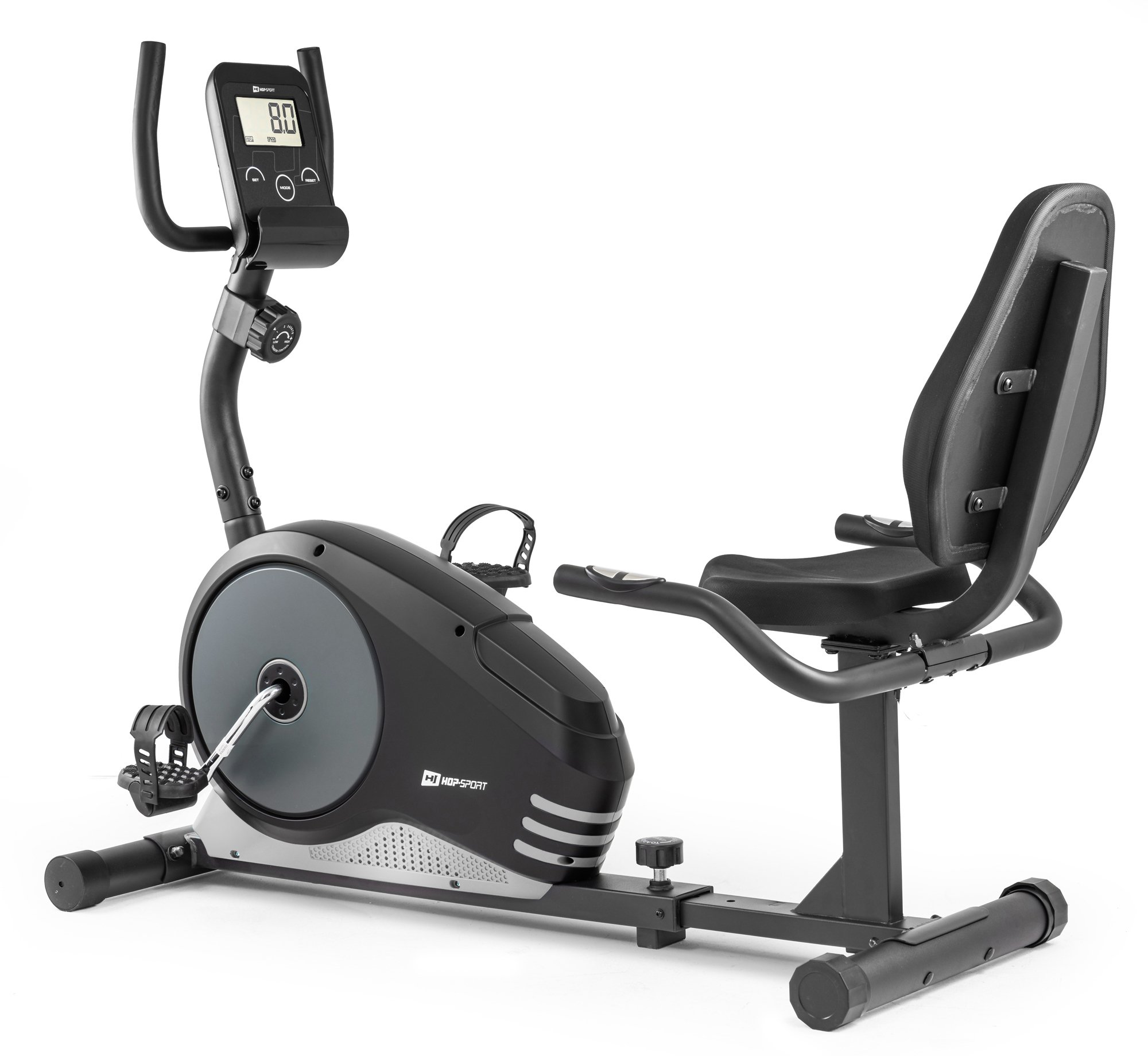 Rower leżący magnetyczny HS-040L Root czarny-srebrny