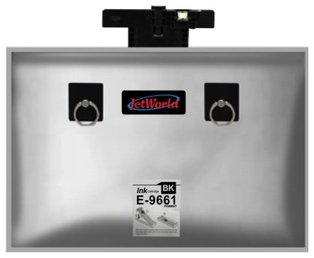 Zgodny tusz JetWorld Black Epson T9661 zamiennik C13T966140, 780ml