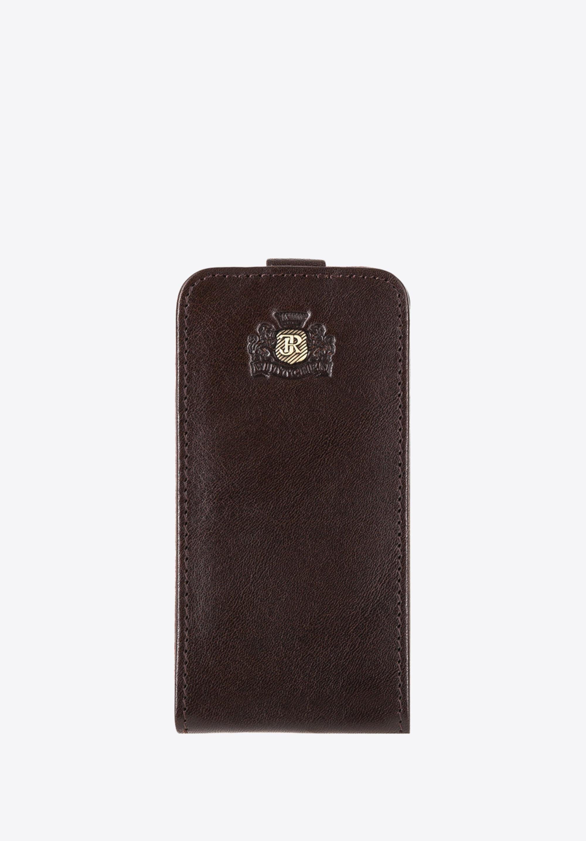Etui na iPhone 4 skórzane ciemny brąz