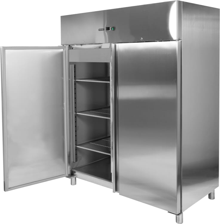Dwudrzwiowa szafa mroźnicza z chłodzeniem wymuszonym 1200L GN 2/1 YATO