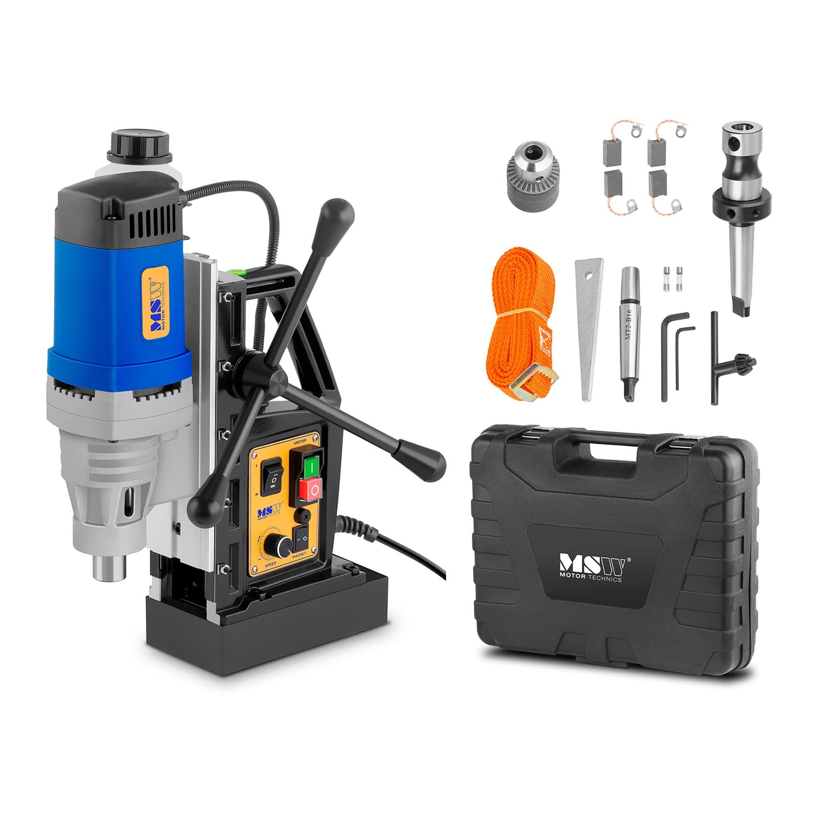 Wiertarka magnetyczna 1380W 600obr./min + walizka