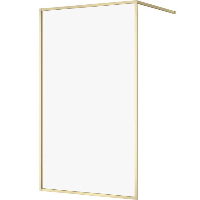 CERSANIT Kabina prysznicowa LARGA 120x200 walk-in złoty mat, szkło tr