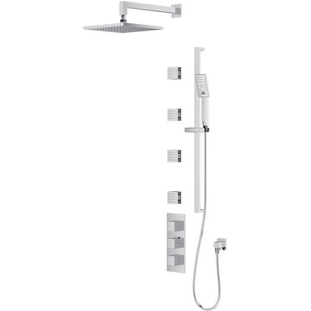 OMNIRES System prysznicowy podtynkowy FRESH chrom połysk SYSFR12XCR