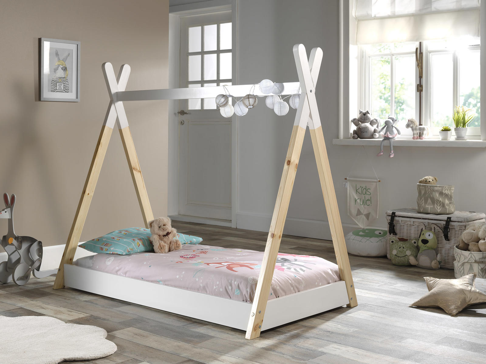 Łóżko dziecięce w kształcie namiotu 70x140 Tipi