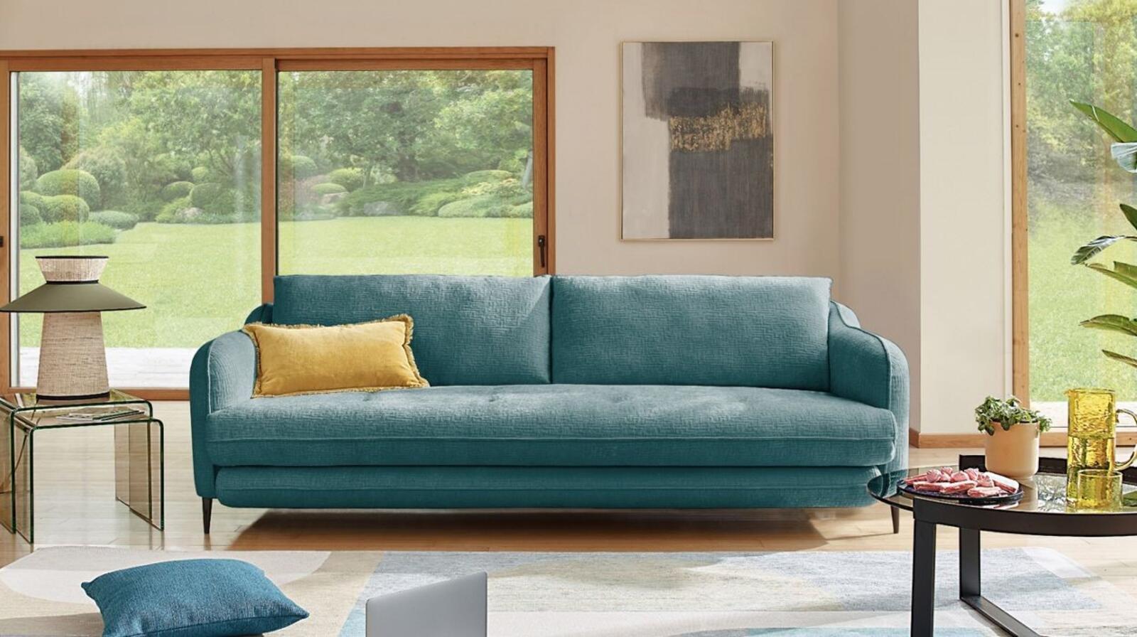 Rozkładana sofa podwójna Jade Green