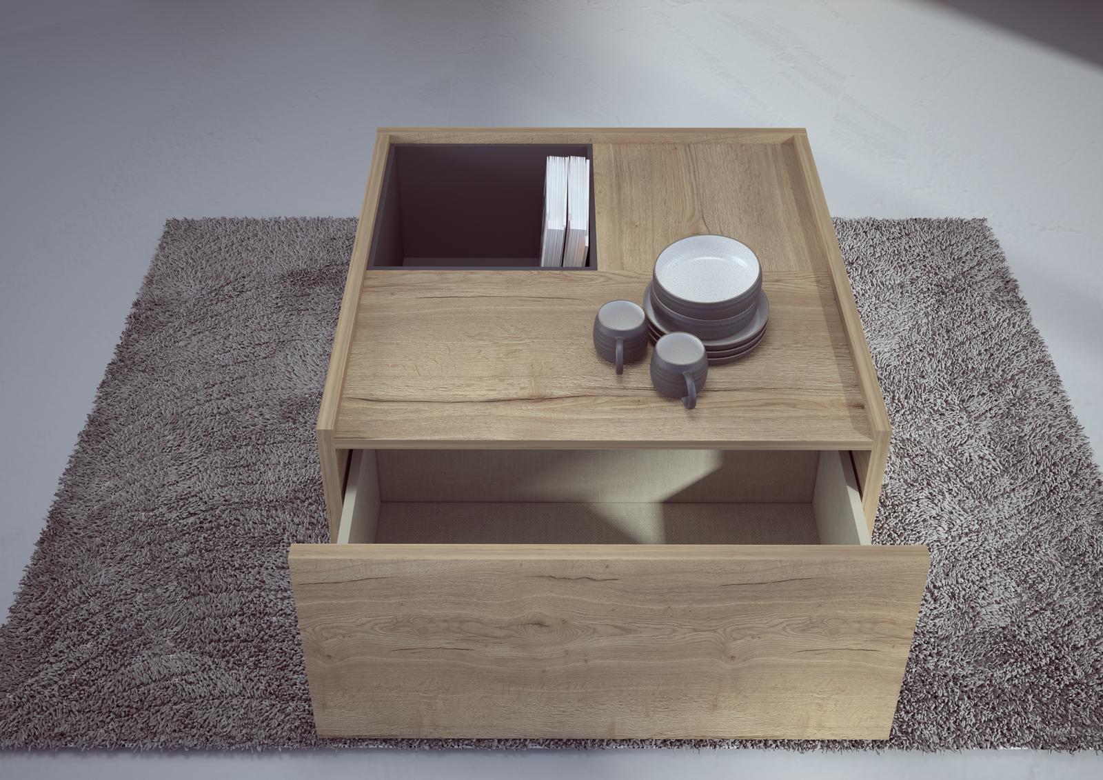 Designerski stolik konferencyjny Frame oak