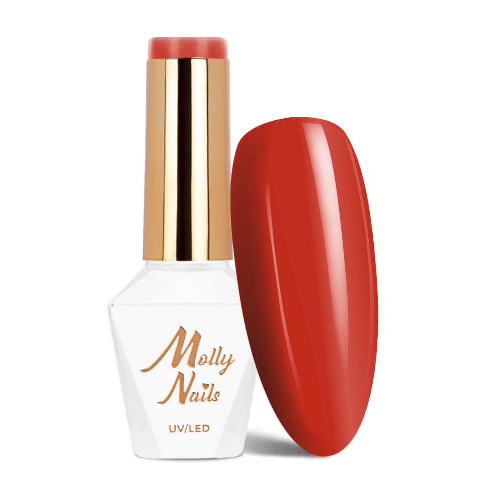 Lakier hybrydowy Molly Nails Elite Women Crimson HEMA/Di-HEMA Free 8g Nr 42