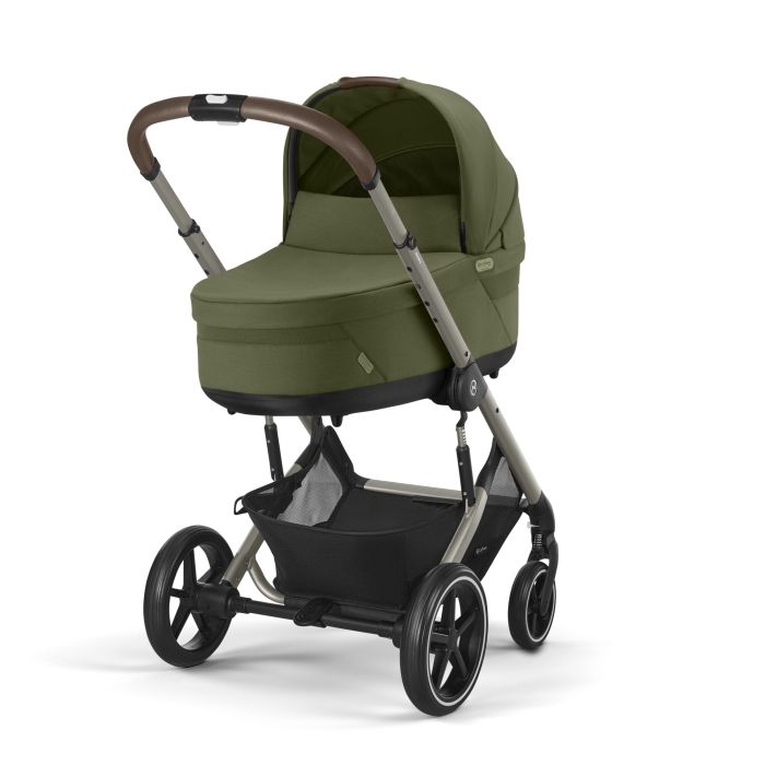 Cybex Balios S Lux - wózek spacerowy z gondolą S Lux-Moss Green (Taupe Frame)