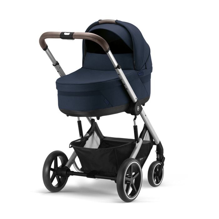 Cybex Balios S Lux - wózek spacerowy z gondolą S Lux-Ocean Blue (Silver Frame) 2023