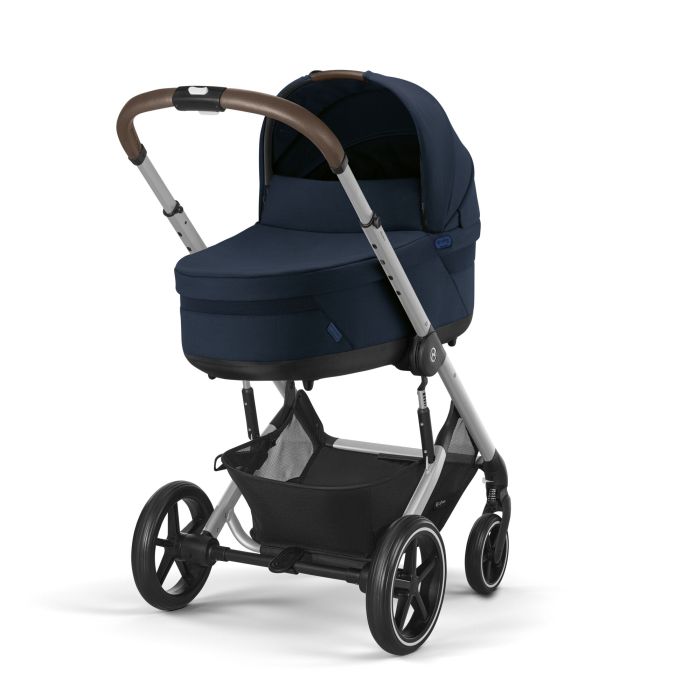 Cybex Balios S Lux - wózek spacerowy z gondolą S Lux-Ocean Blue (Silver Frame)