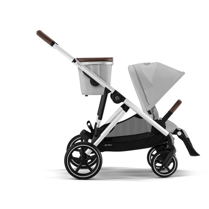 Cybex Gazelle S - wózek spacerowy z dodatkowym koszem ma zakupy-Lava Grey (Silver Frame)