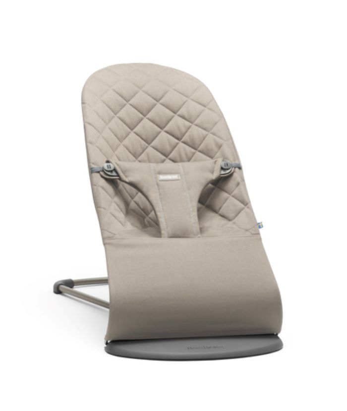 BabyBjorn Leżaczek Bliss -Woven Piaskowy Szary