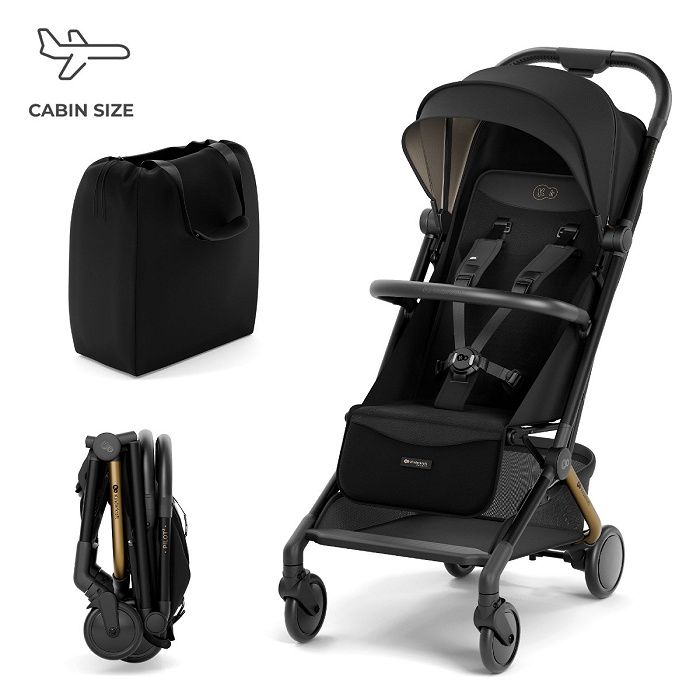 Kinderkraft Pilot 2 - wózek spacerowy do samolotu-Midnight Black