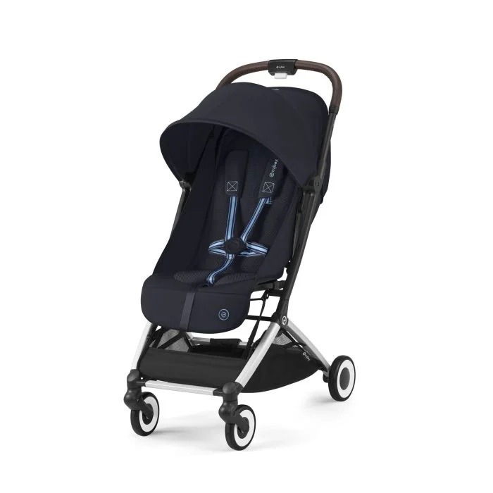 Cybex Orfeo - wózek spacerowy do samolotu-Dark Blue 2024 (Silver Frame)