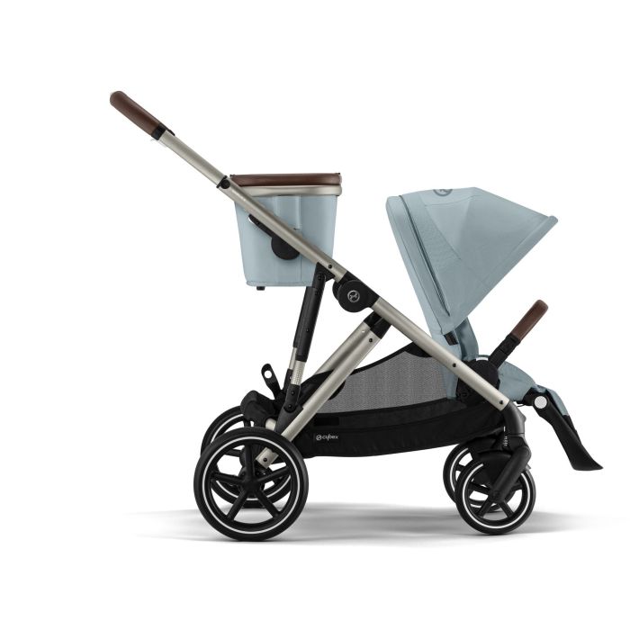 Cybex Gazelle S - wózek spacerowy z dodatkowym koszem ma zakupy-Sky Blue (Taupe Frame)