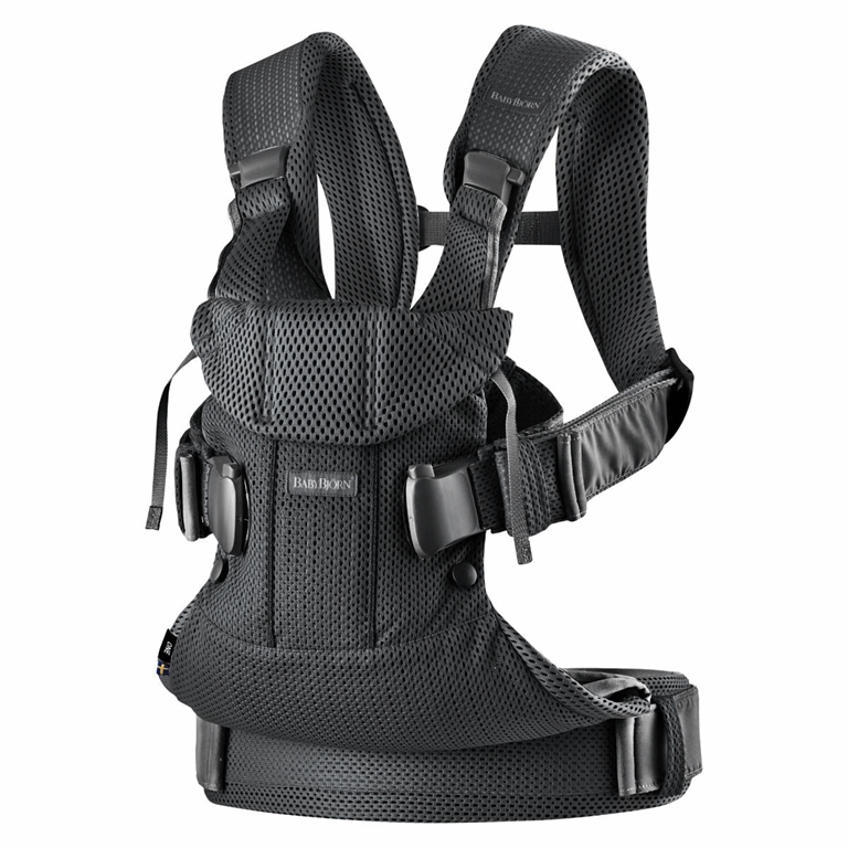 BabyBjorn, One Air - nosidełko ergonomiczne-Czarny