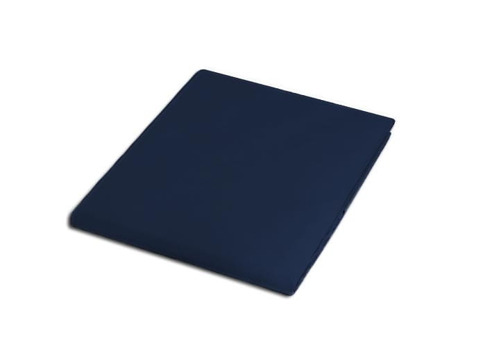 Prześcieradło bez gumki bawełniane 200x220 granat