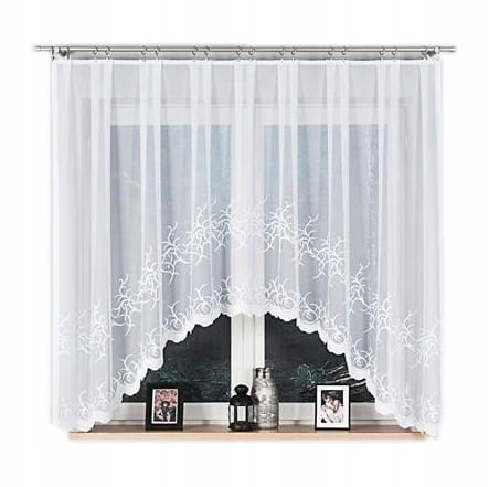 Firanka gotowa 023297 wysokość 160x320cm żakard