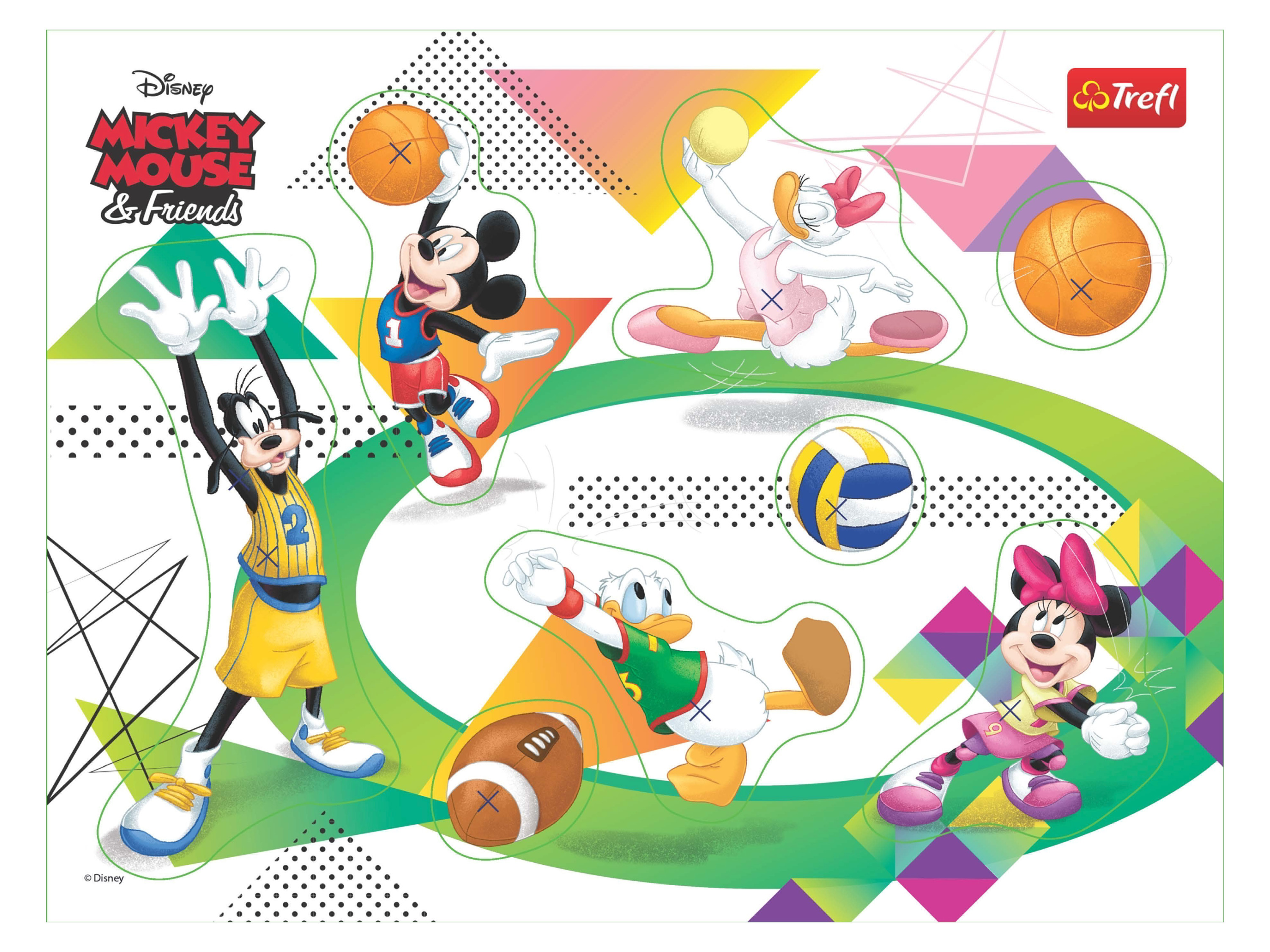 Trefl Puzzle drewniane myszka miki i przyjaciele