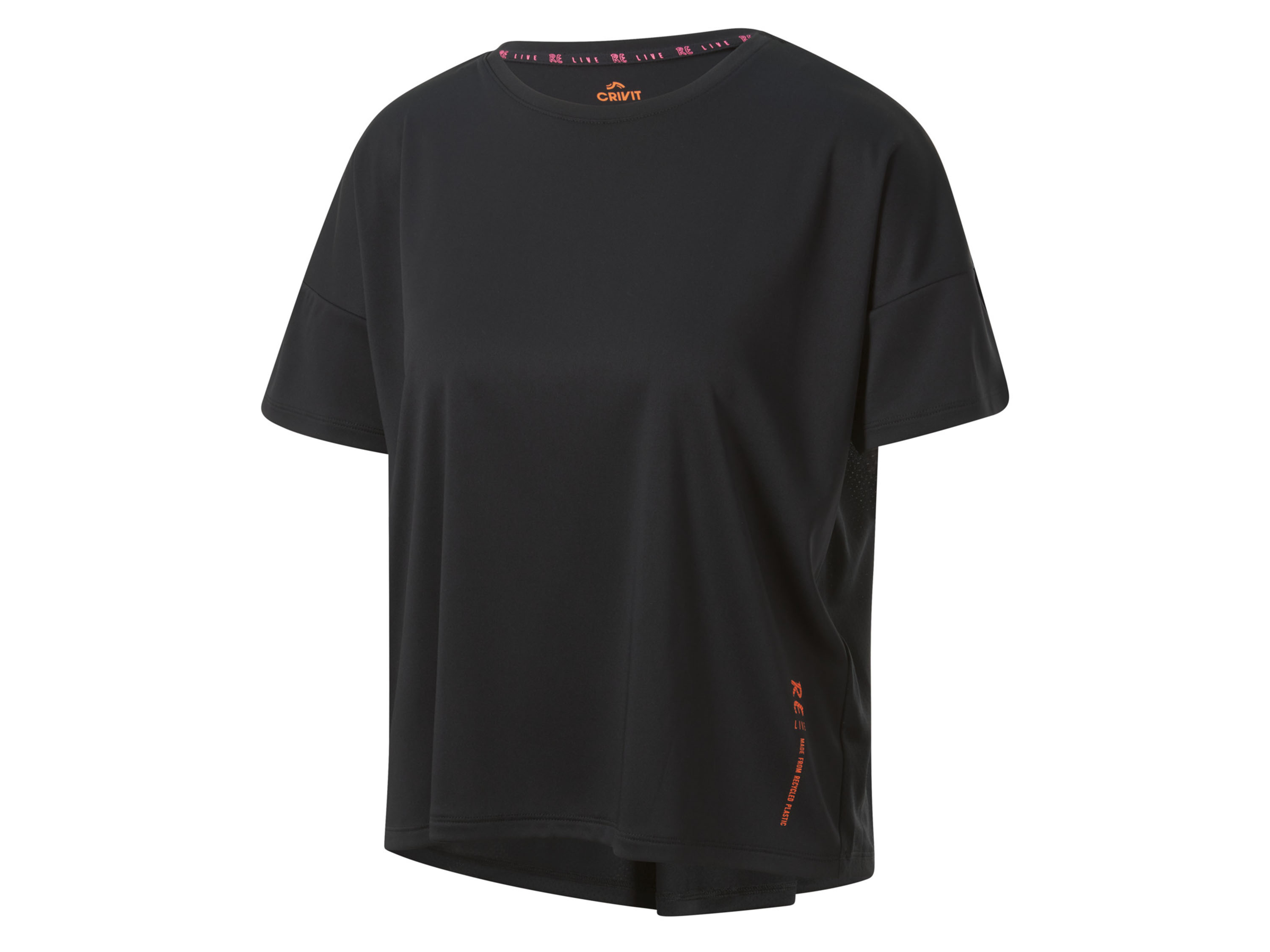 Crivit T-shirt damski funkcyjny, szybkoschnący XS 32/34, Czarny
