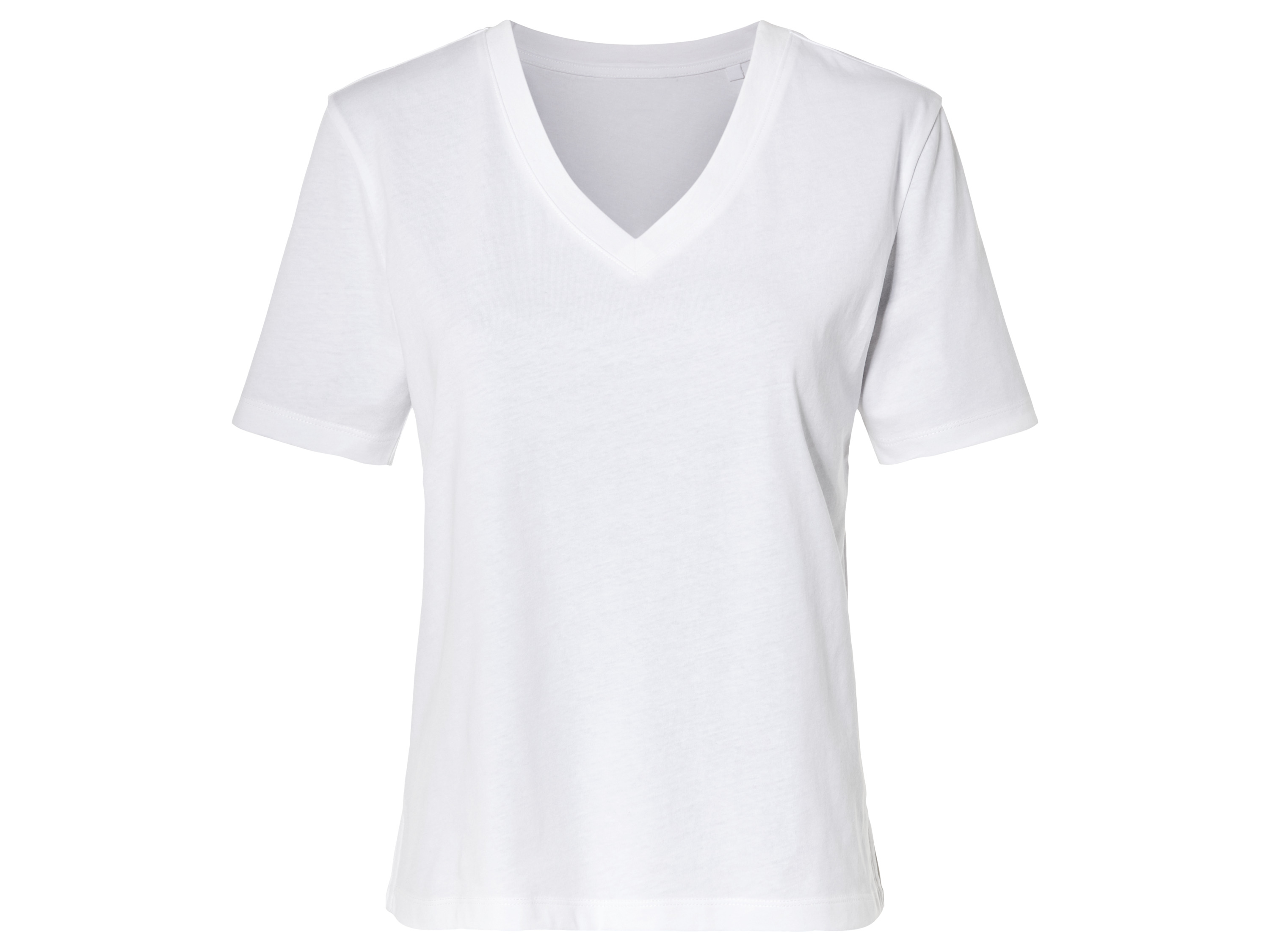 esmara T-shirt damski z wiskozą i lnem XS 32/34, Biały