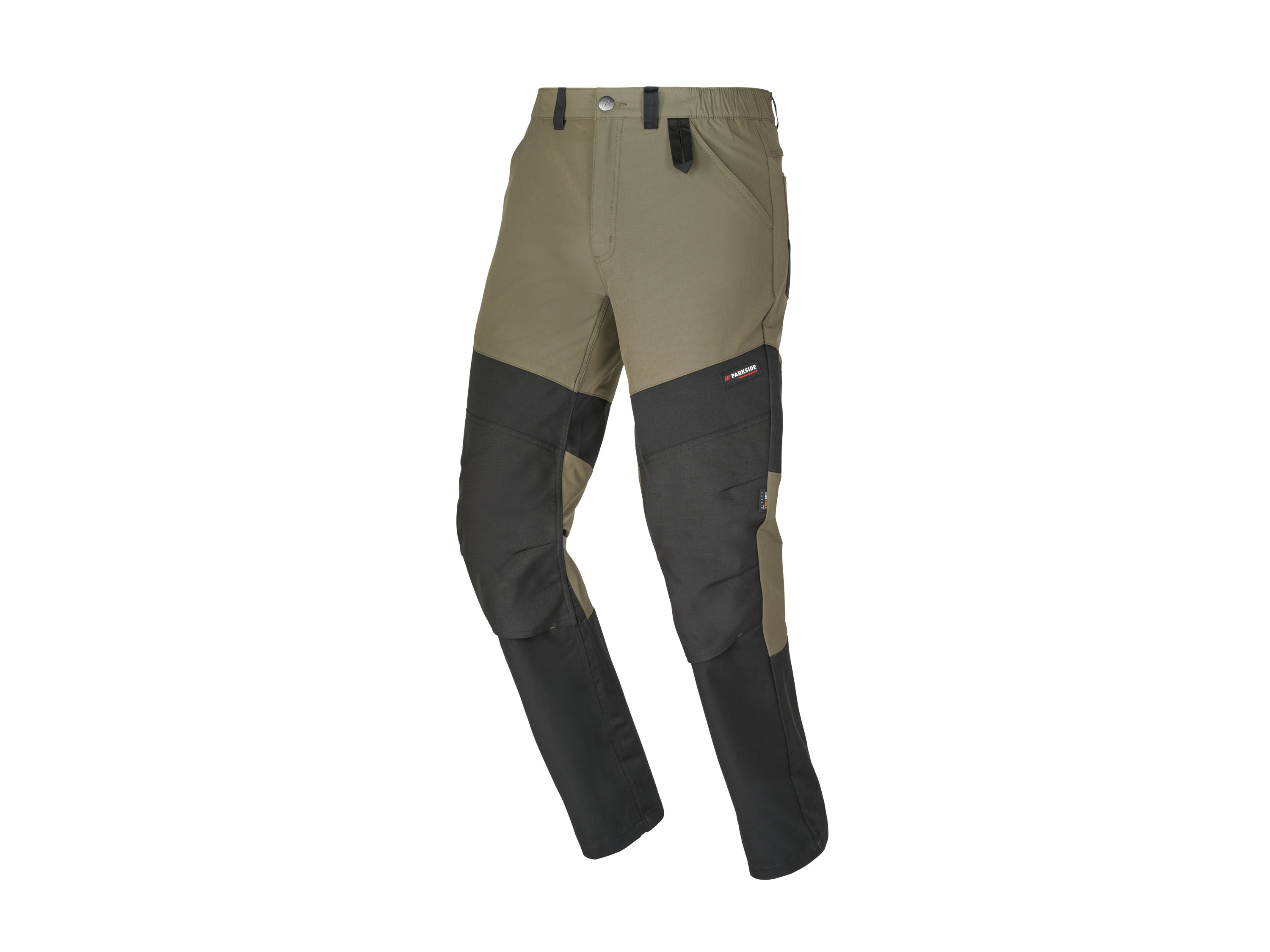 Parkside Performance Spodnie robocze męskie z wzmocnieniem Cordura Brązowy/Czarny, 56