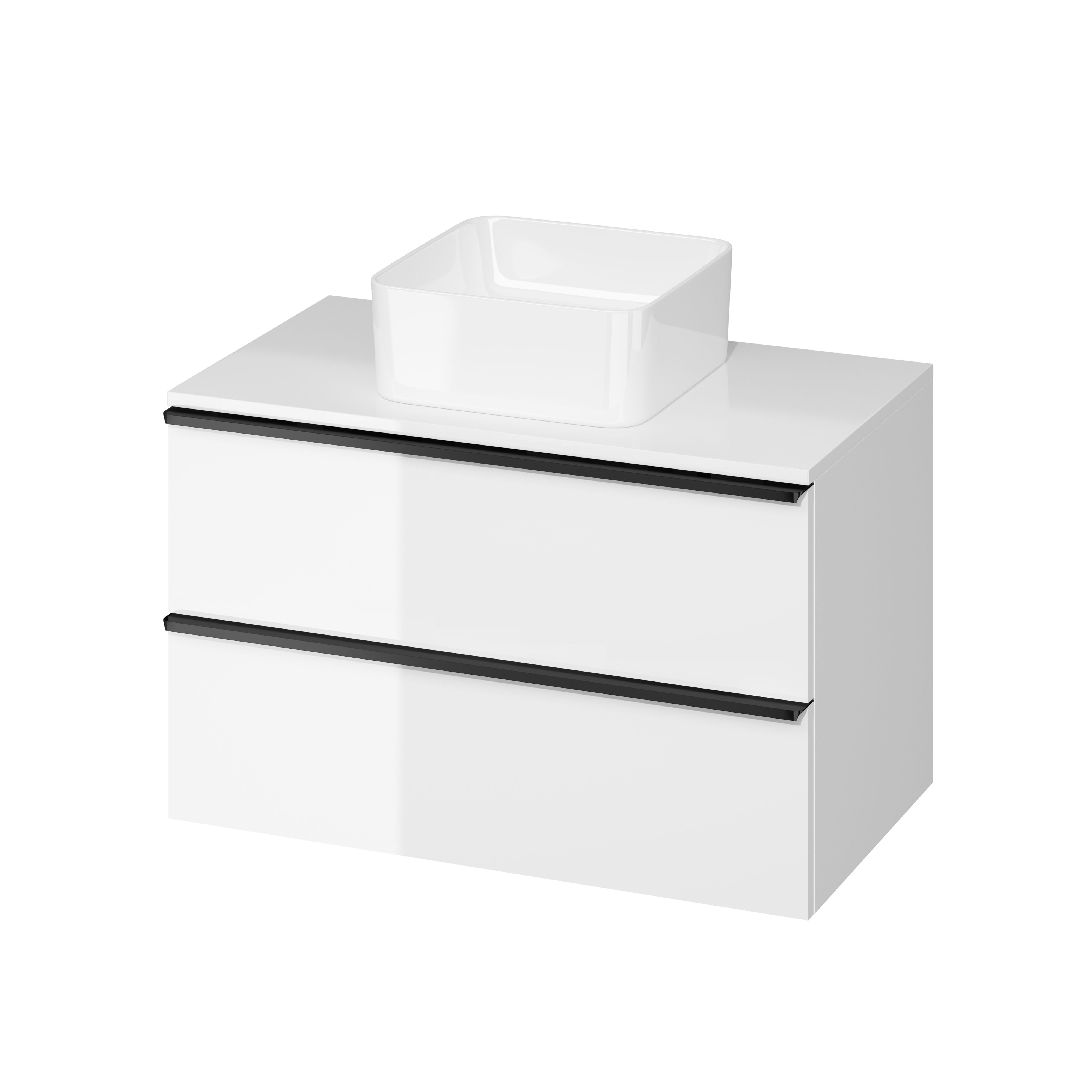 Darmowa Dostawa - Szafka z blatem 80x46.9x49.9 cm podumywalkowa wisząca biały Cersanit Virgo S522027