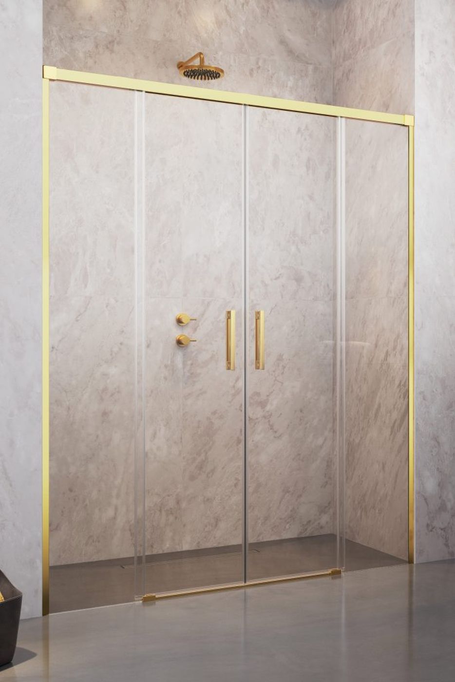 Darmowa Dostawa - Drzwi prysznicowe 150 cm rozsuwane do wnęki Radaway Idea DWD 3871250901