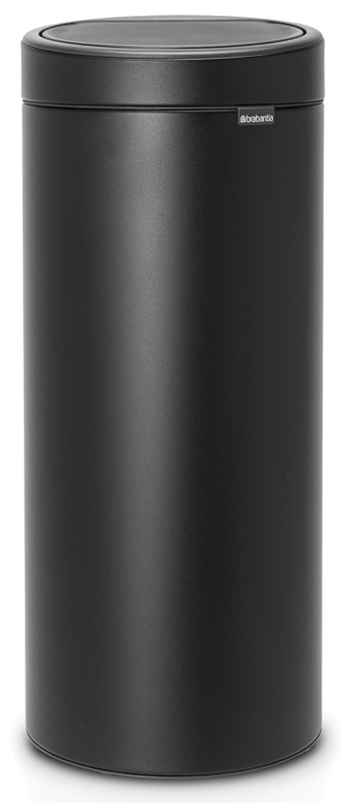 Darmowa Dostawa - Kosz na śmieci 30 l czarny Brabantia Touch Bin 128967