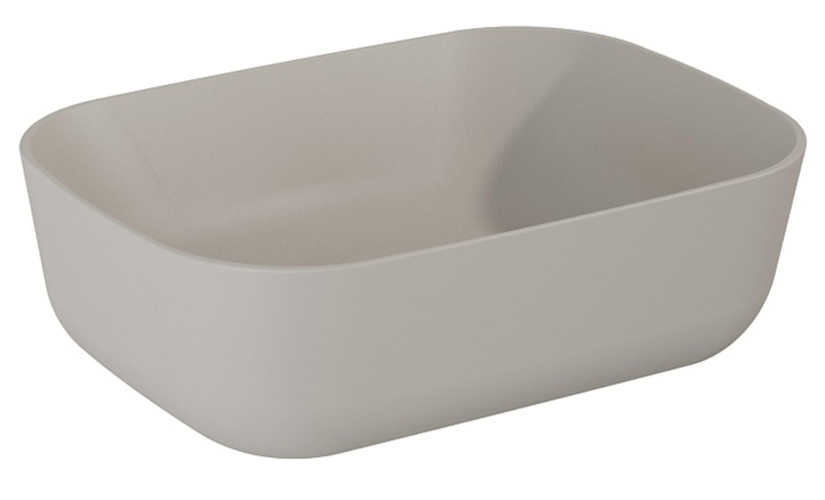 Darmowa Dostawa - Umywalka 45x32.5 cm prostokątna nablatowa brąz/beż Elita Reni RE040460037020