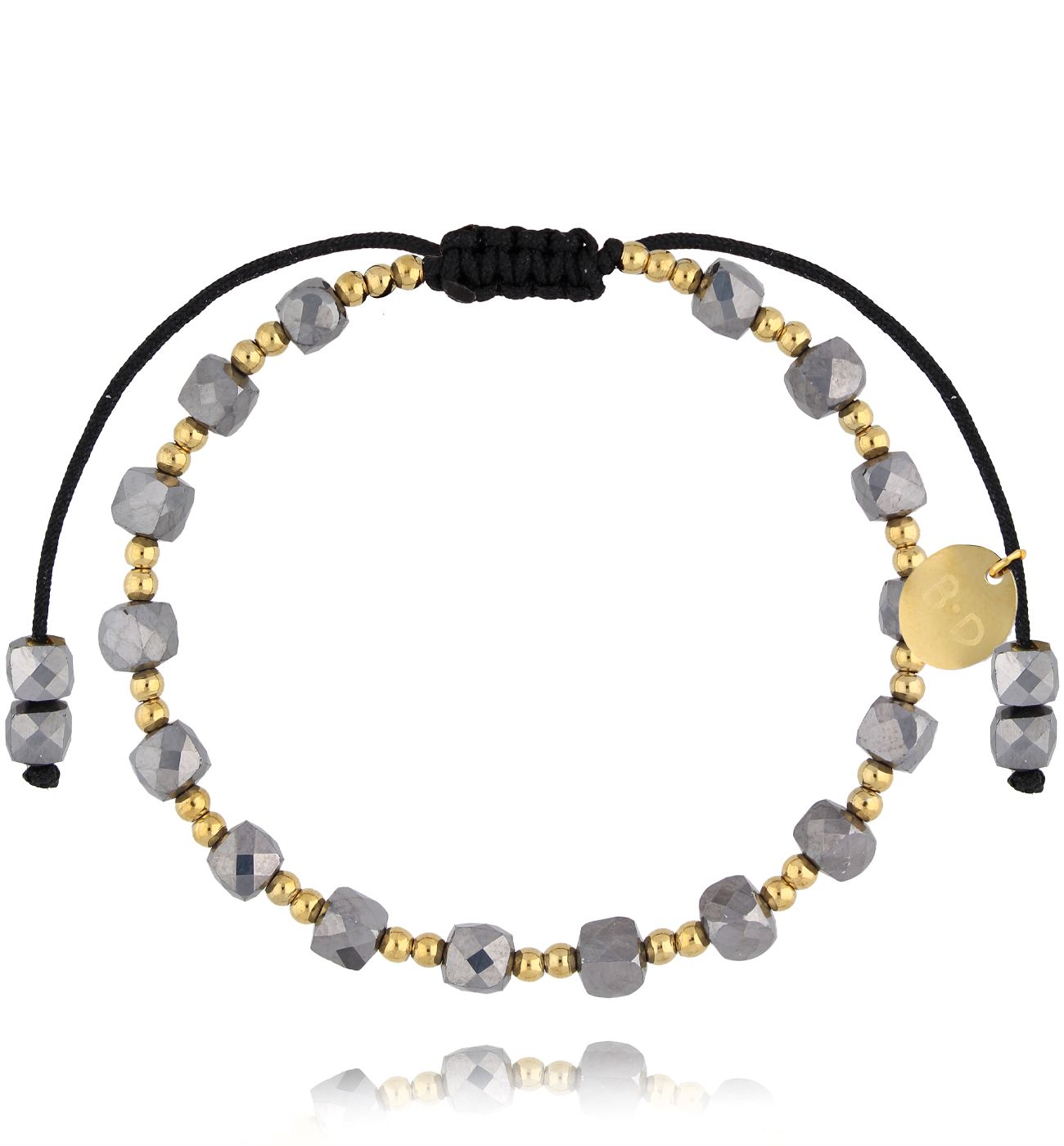 Bransoletka z terrahertzem złota Midnight Sky BMT0173 - By Dziubeka