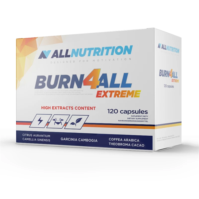 ALLNUTRITION BURN 4 ALL EXTREME NEW 120 kap (KRÓTKA DATA 30.06.2025)
