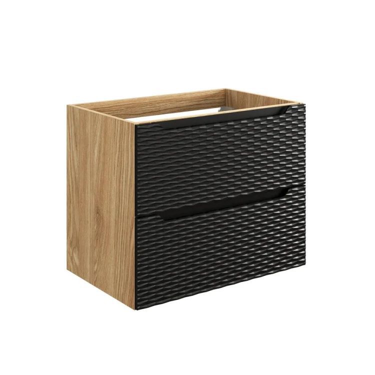 Szafka Comad pod umywalkę OCEAN BLACK 82-70-2S 70cm dąb olejowany/czarna 1 szt