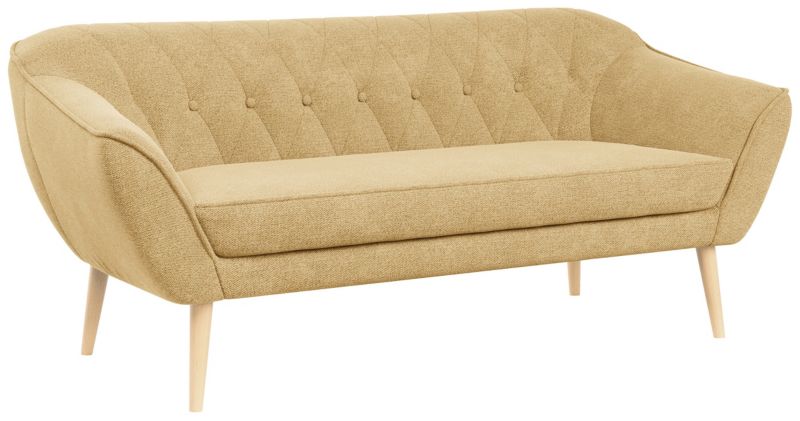 Sofa MKS Meble PIRS 3 musztardowy struktura 1szt.