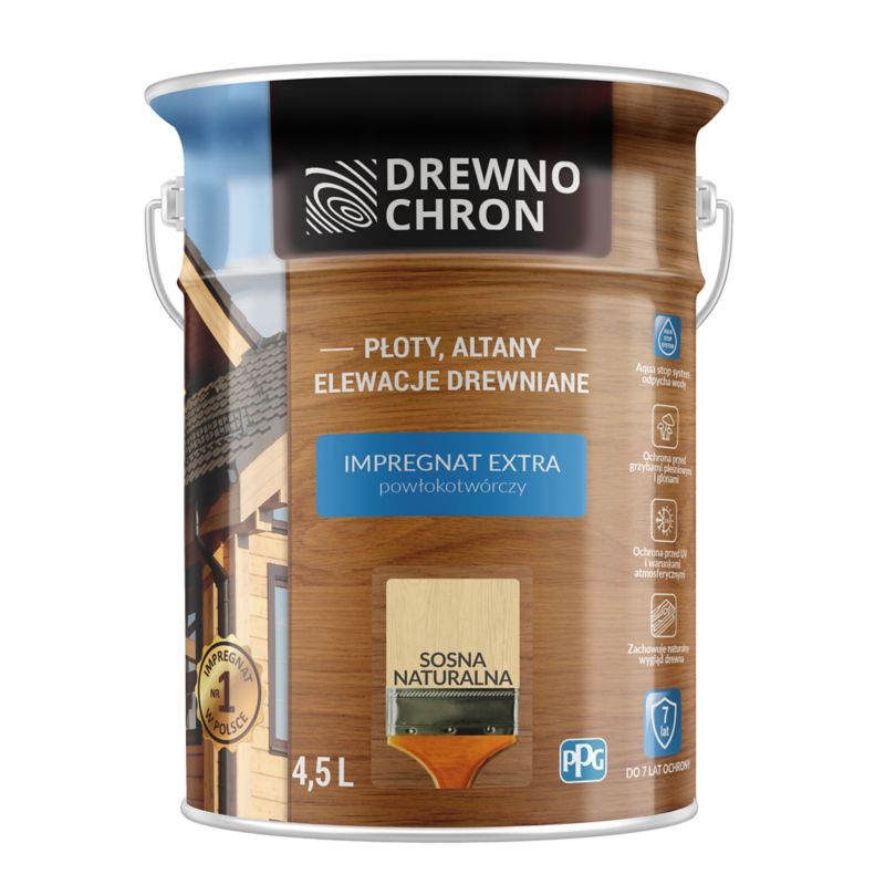 Impregnat Drewnochron Extra Powłokotwórczy sosna naturalna 4,5 l