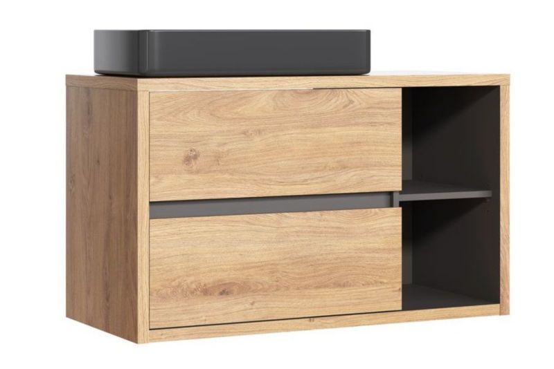 Szafka Comad pod umywalkę DEVON 823 100 cm dąb 1 szt.